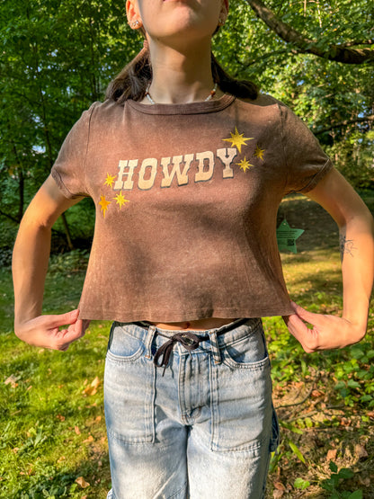 Howdy Cropped Tee L