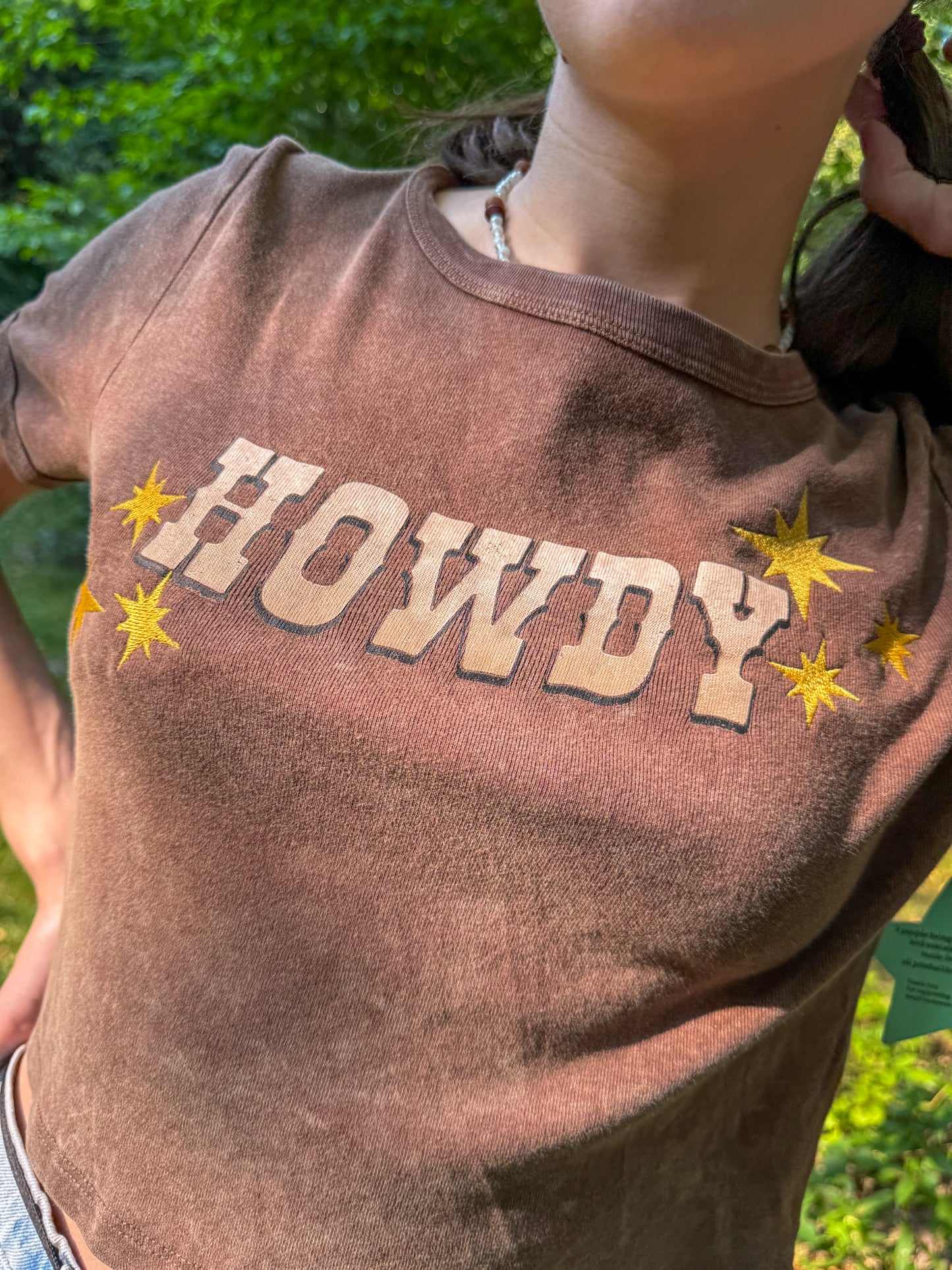 Howdy Cropped Tee L