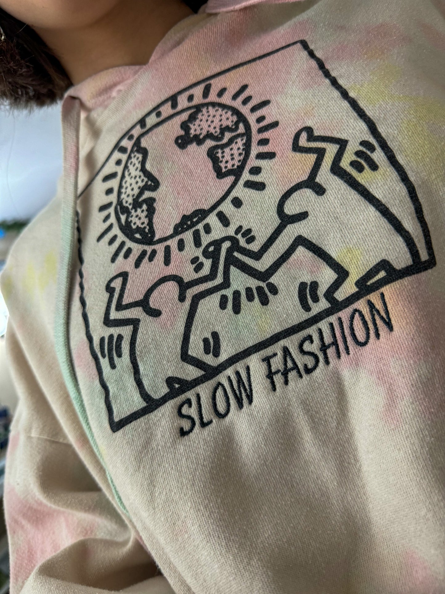 Slow Fashion Keith Haring Hoodie 2XL