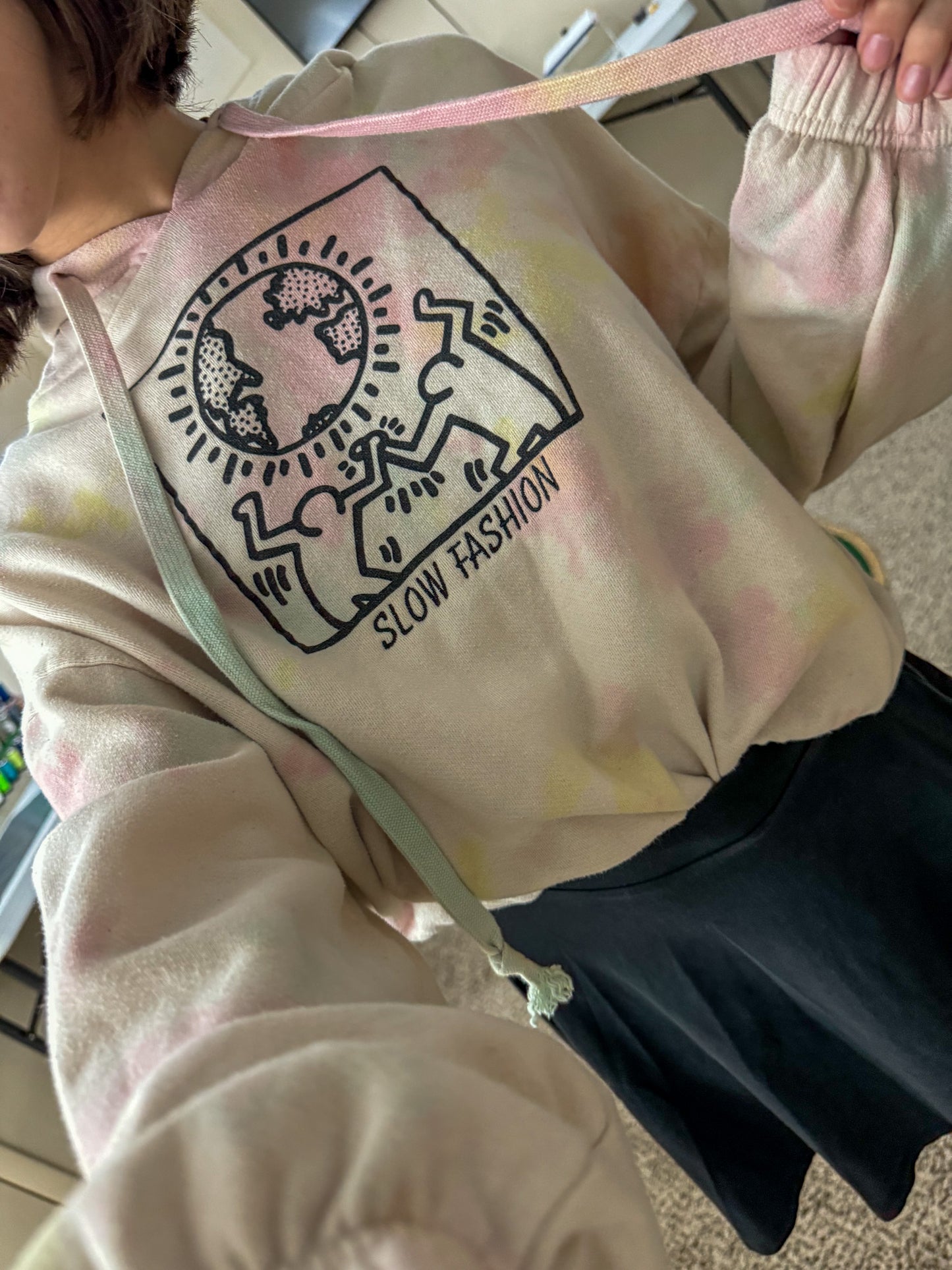 Slow Fashion Keith Haring Hoodie 2XL