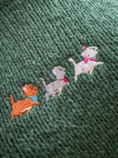 Aristocats Green Sweater M