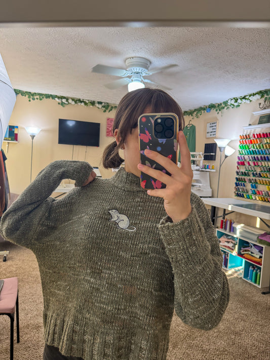 Cutie Rat Cozy Sweater M