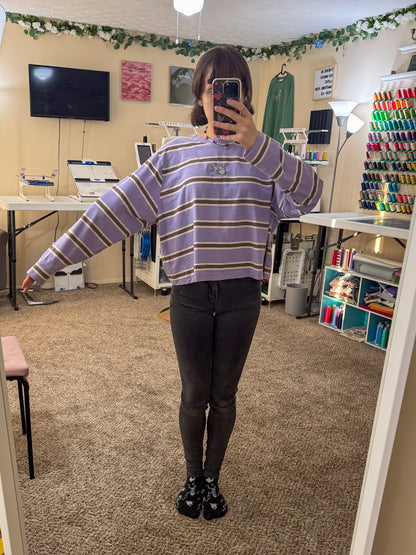 Cutie Rat Striped Long Sleeve L