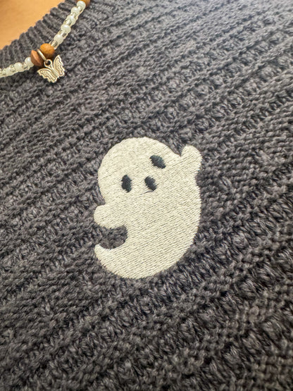 Glow-in-the-dark Ghost Sweater S