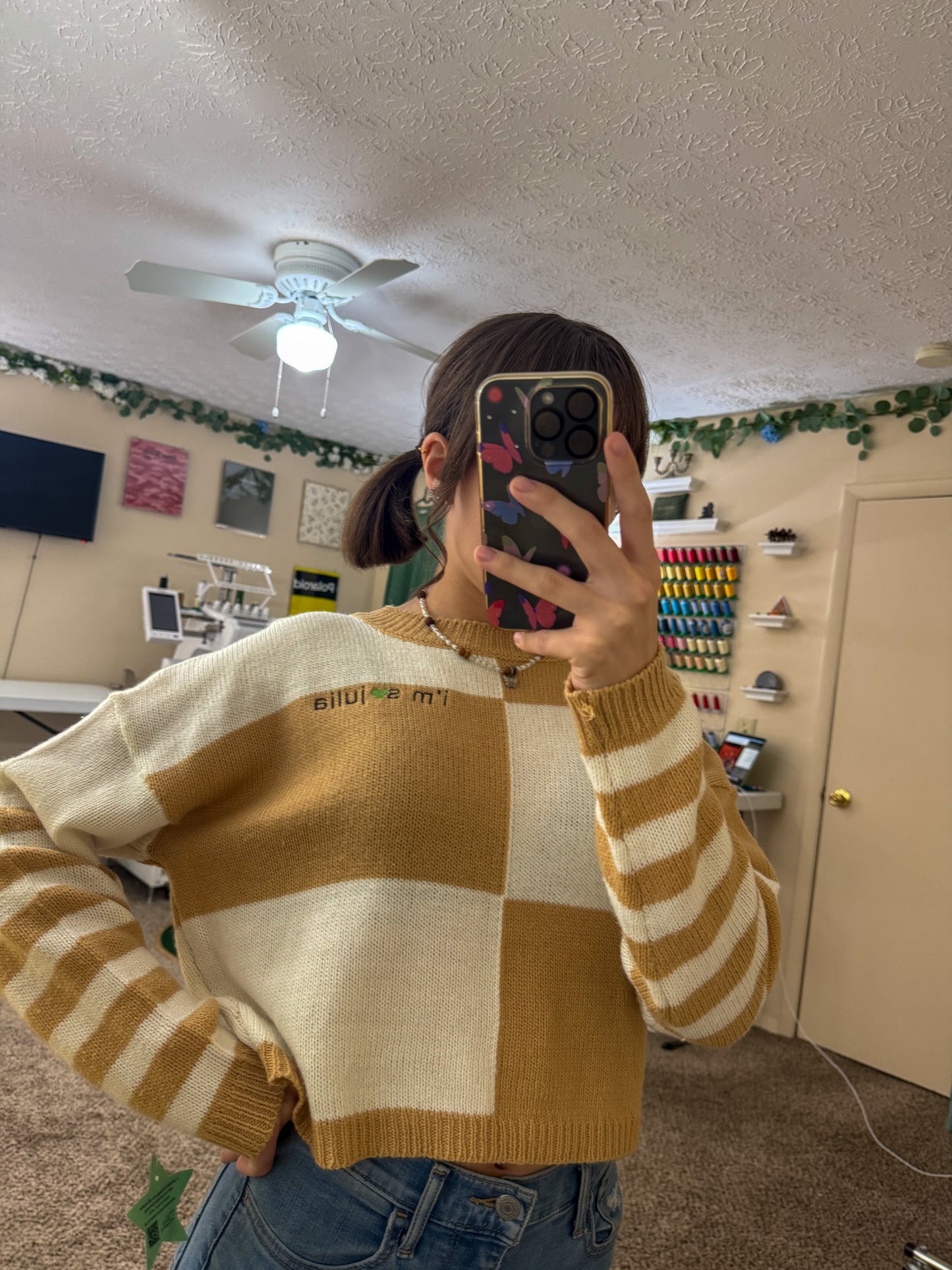 I'm so Julia Cropped Sweater M