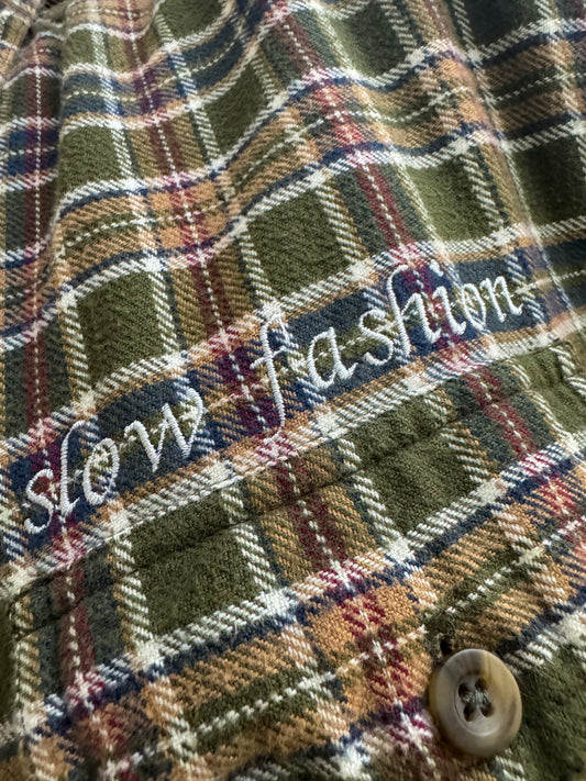 Slow Fashion Plaid Flannel M