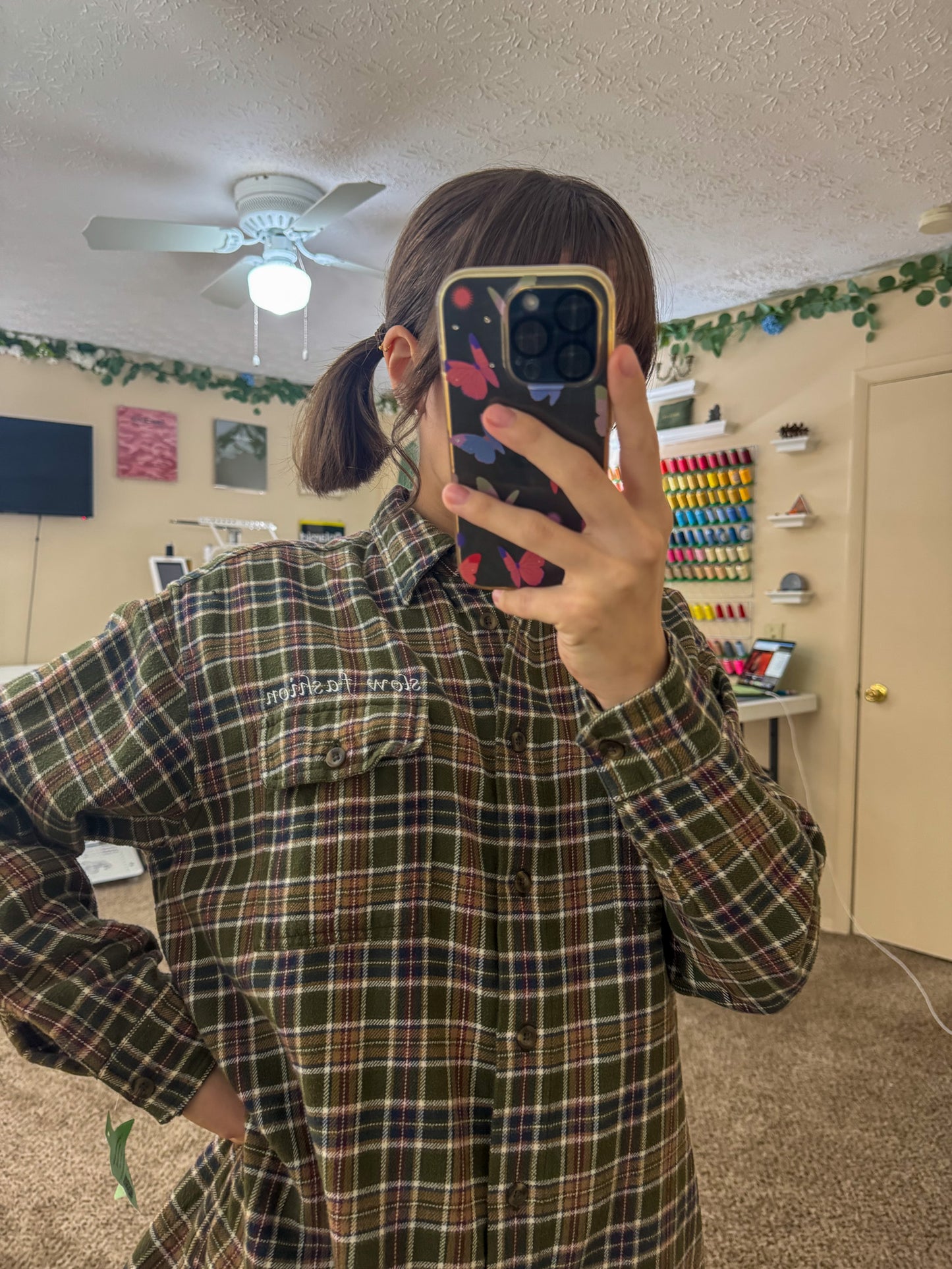 Slow Fashion Plaid Flannel M