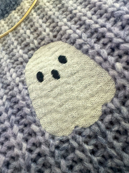 Glow in the Dark Ghost Sweater L