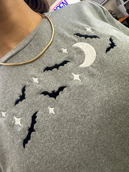 Bats! Glow in the Dark Cropped Tee XL