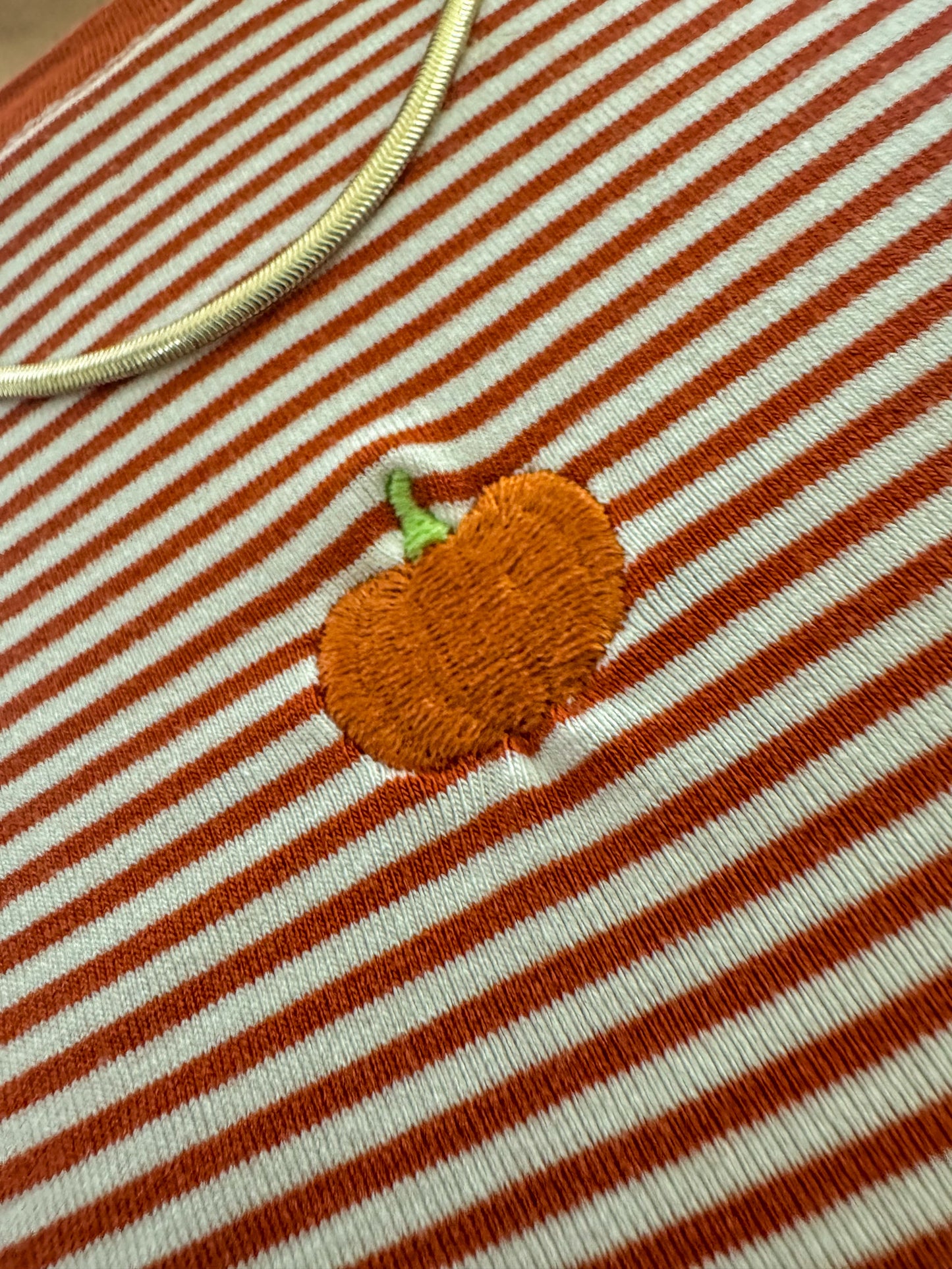 Cutie Lil' Pumpkin Striped Shirt