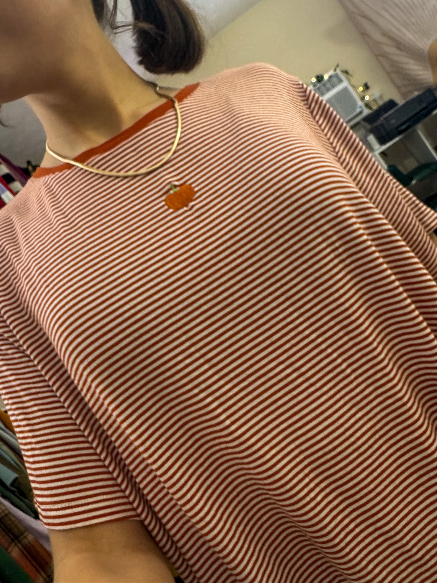 Cutie Lil' Pumpkin Striped Shirt