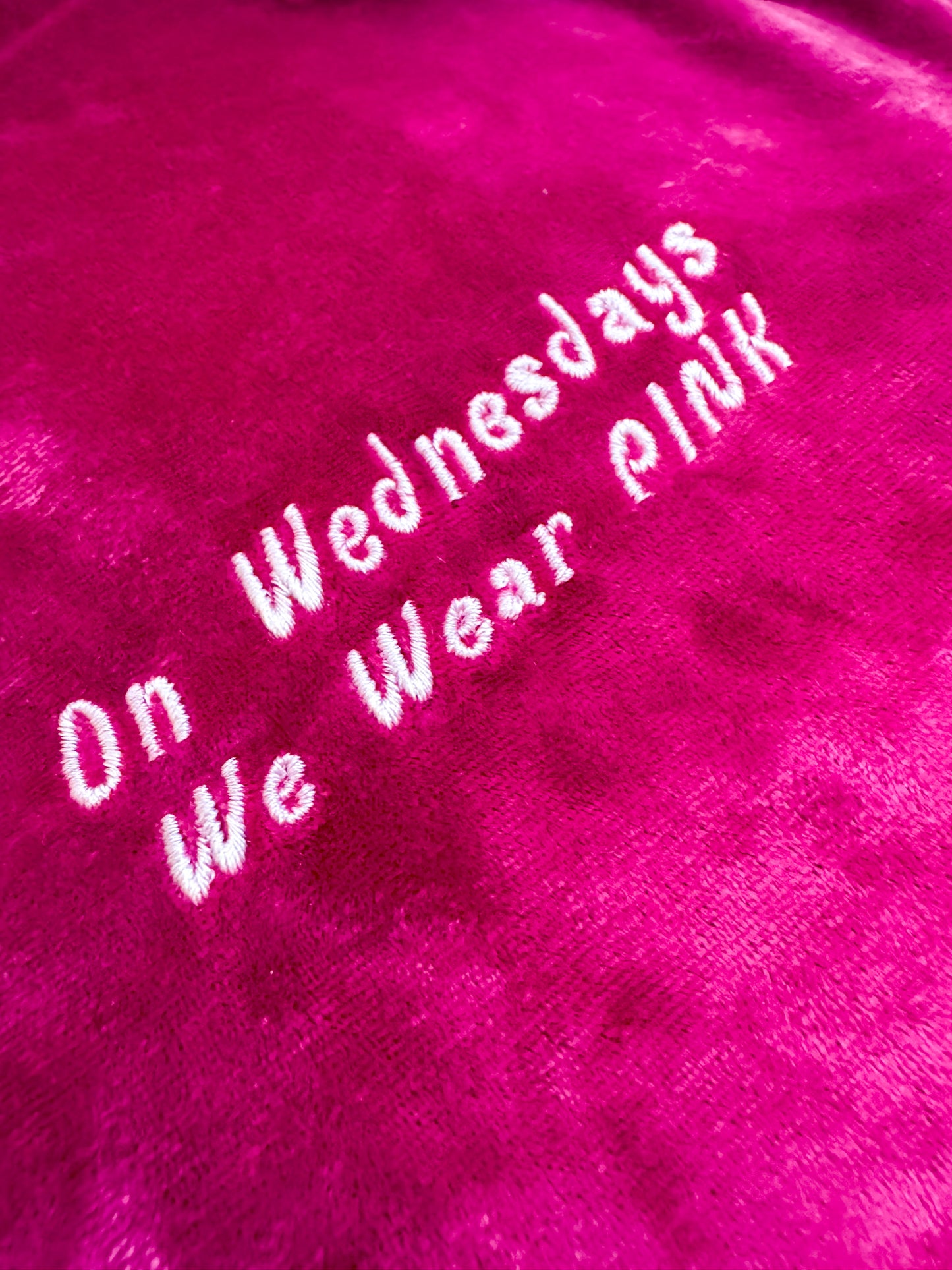 On Wednesday We Wear Pink Velvet Top S