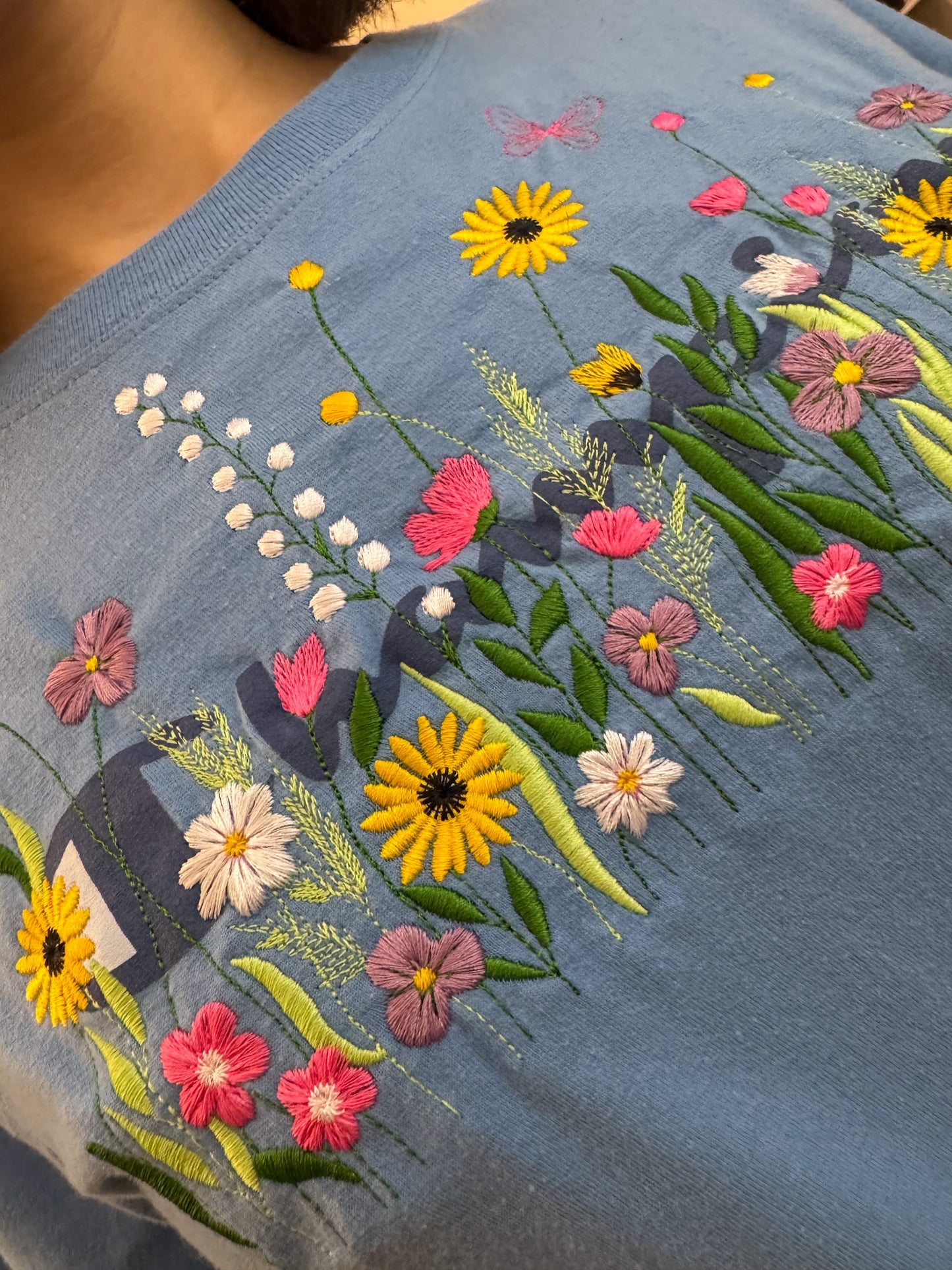 Champion Floral Cover- Up T-Shirt S