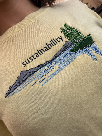 Sustainability Cropped Yellow T-Shirt XL