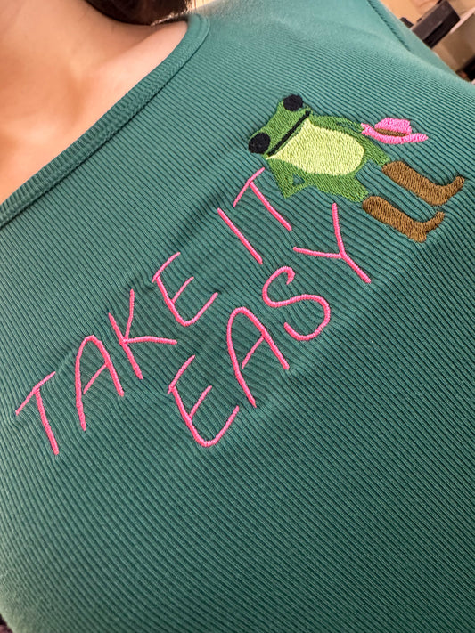 Take It Easy Cropped Long Sleeve XL