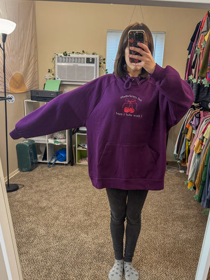 Not Overdramatic Violet Hoodie 3XL