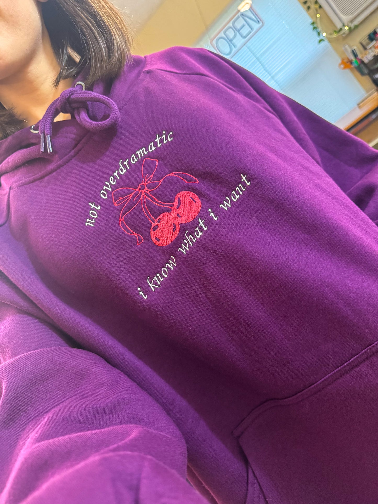 Not Overdramatic Violet Hoodie 3XL