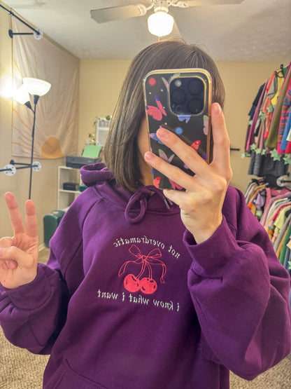 Not Overdramatic Violet Hoodie 3XL