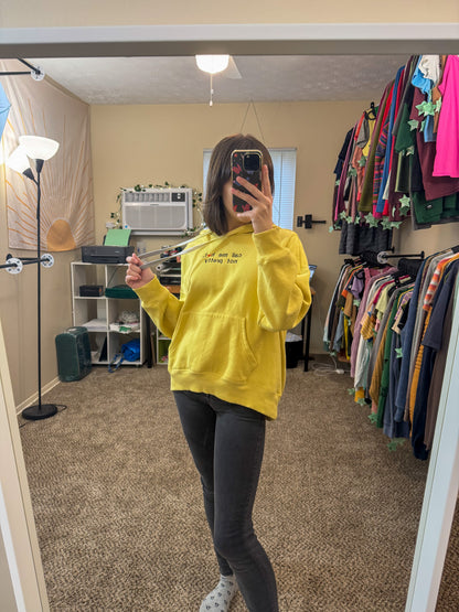 Call Me Hot Yellow Hoodie L