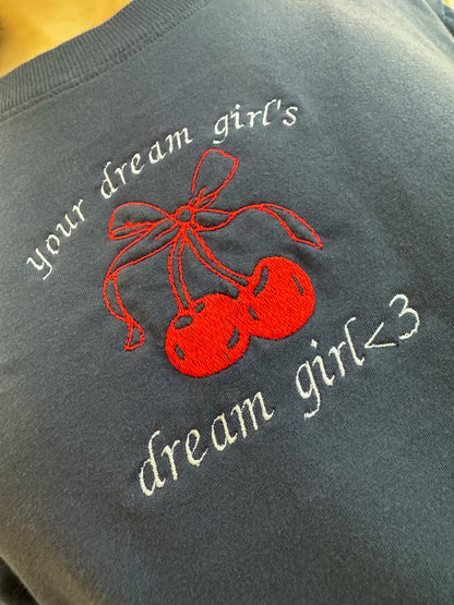 Your Dream Girl's Dream Girl Navy Jersey Cropped Tee 2XL