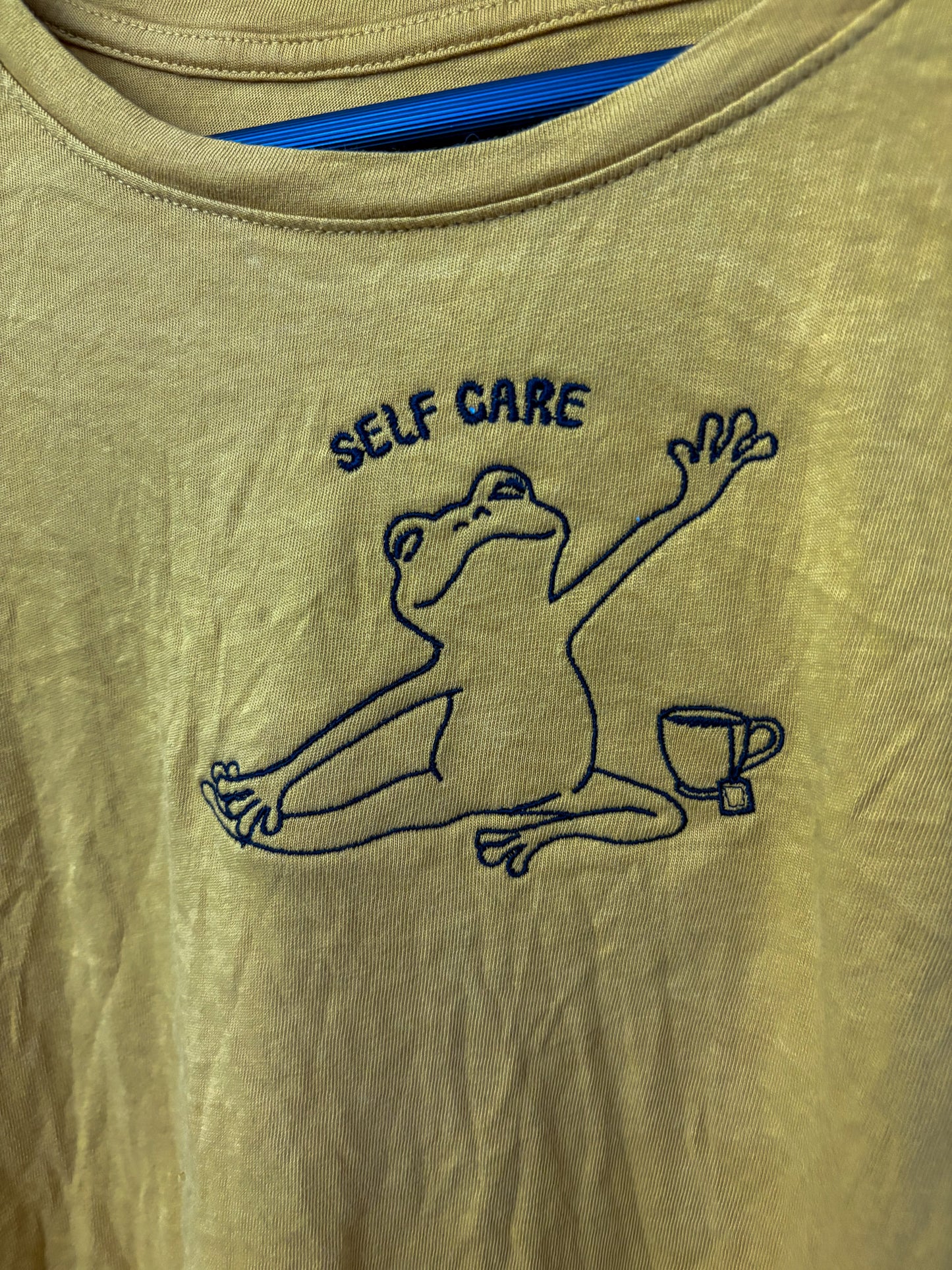 Self Care Frog Yellow Long Sleeve M