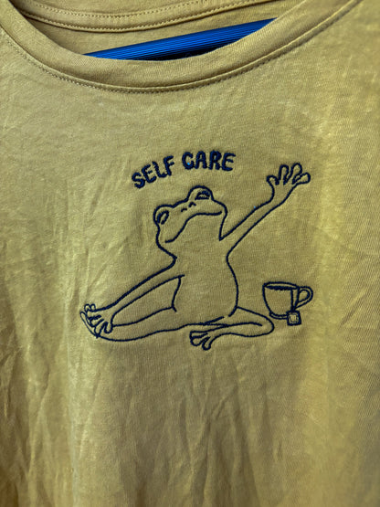 Self Care Frog Yellow Long Sleeve M