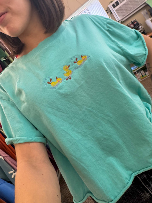 Duckies Cropped Tee XL