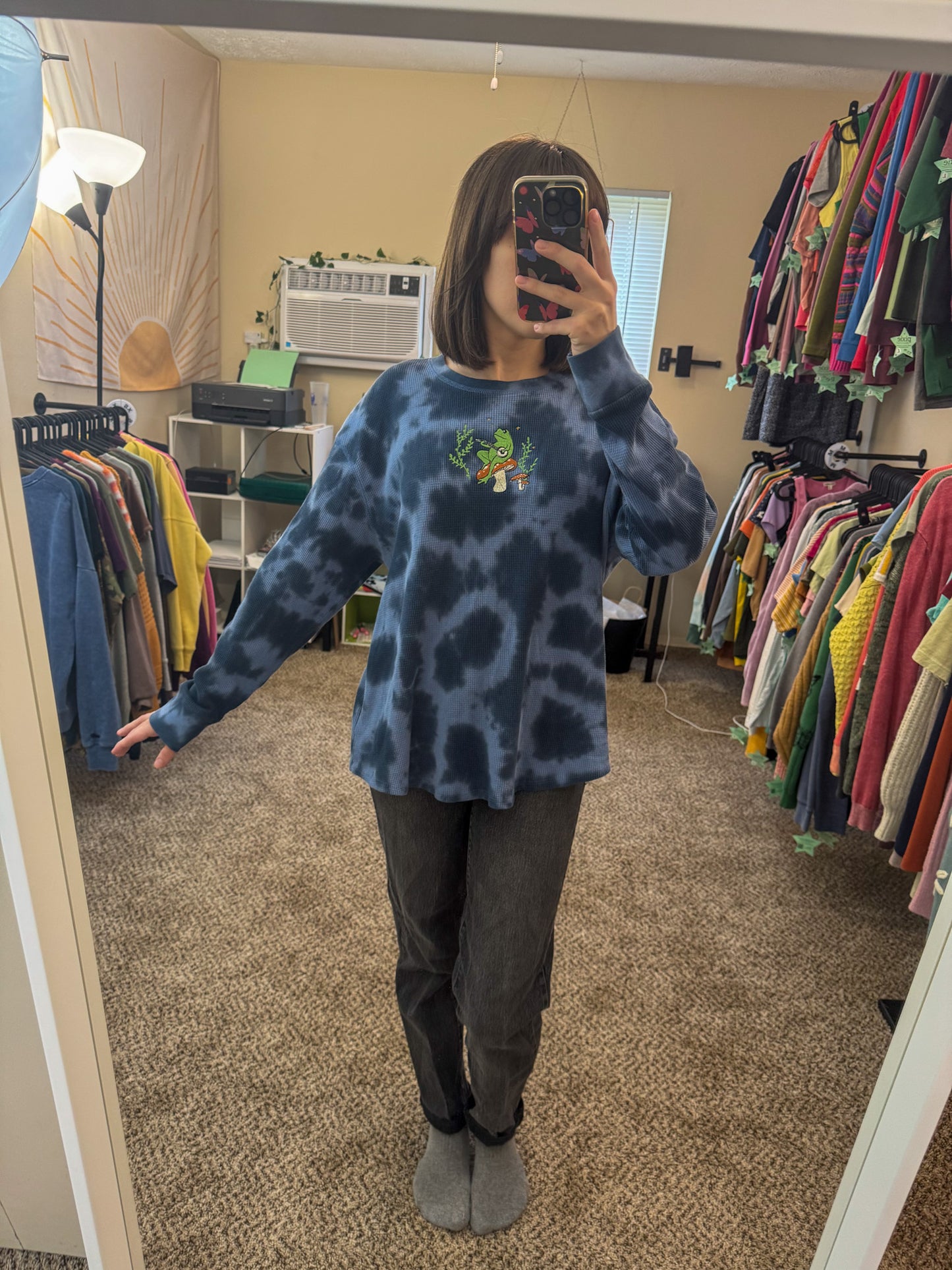 Banjo Frog Tie Dye Long Sleeve XL