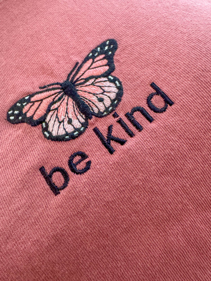 Be Kind Butterfly Cropped Baby Tee S