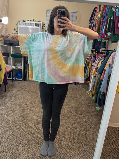 Sustainable Tie Dye Cropped Tee 3XL