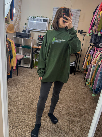 Sustainability Green Turtleneck Long Sleeve XL