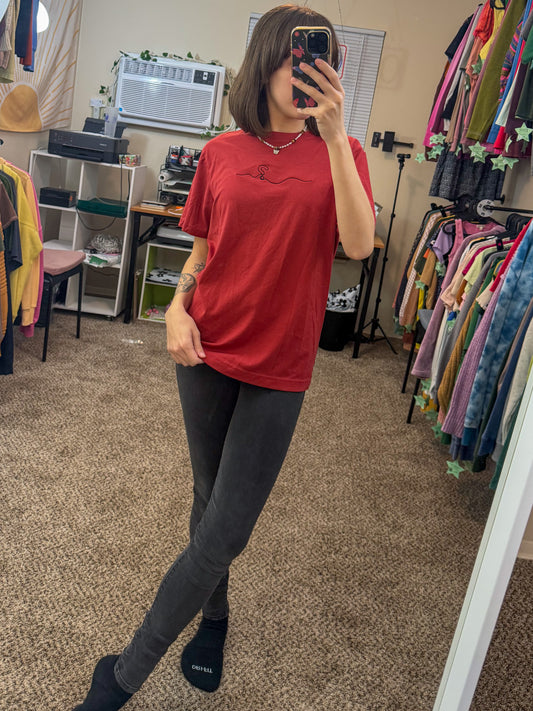 Red Question Mark T-Shirt M