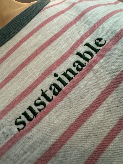 Sustainable Striped T-Shirt L