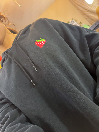 Strawberry Adidas Cover Up Cropped Hoodie M