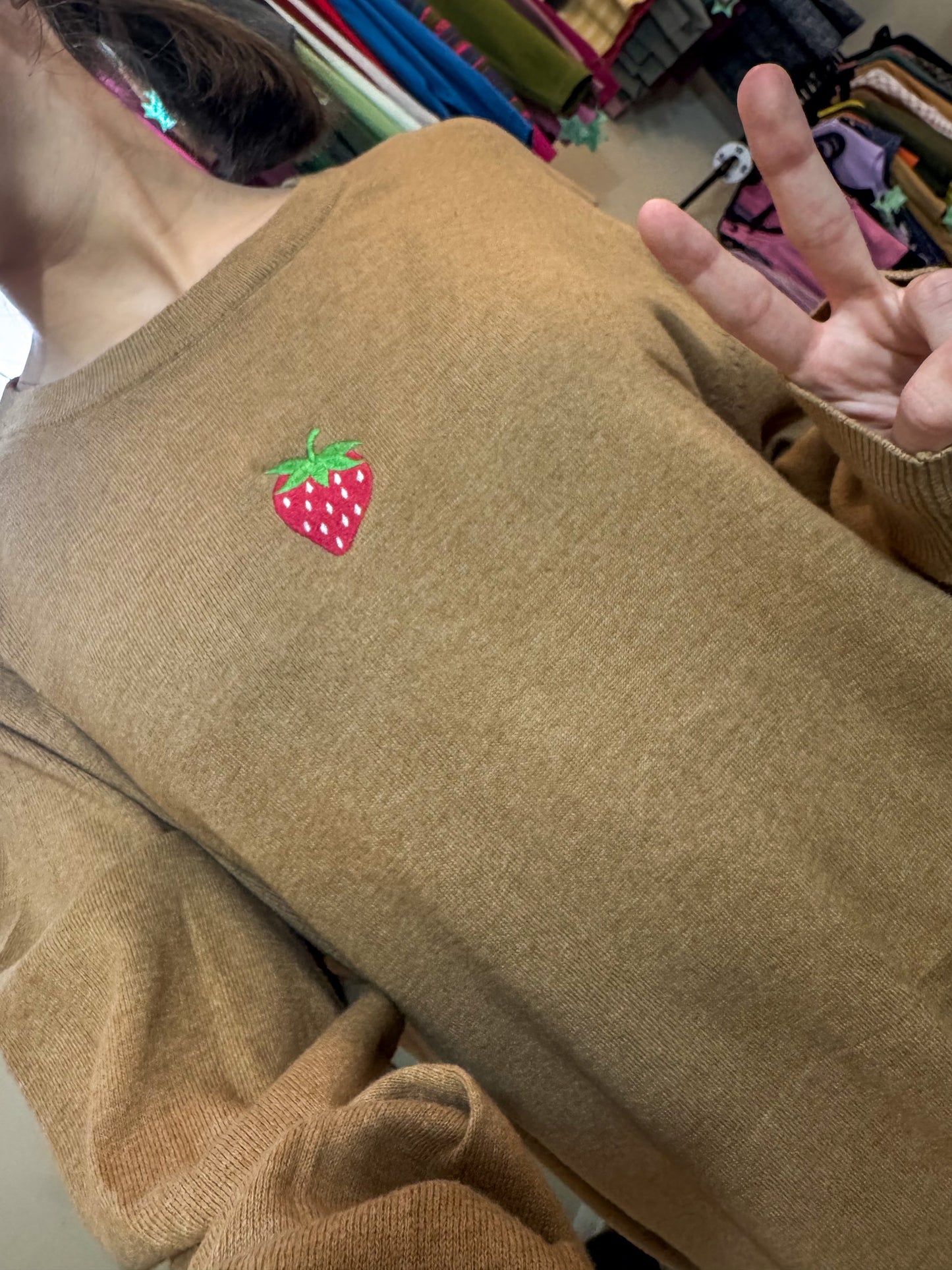 Strawberry Tan Sweater XL