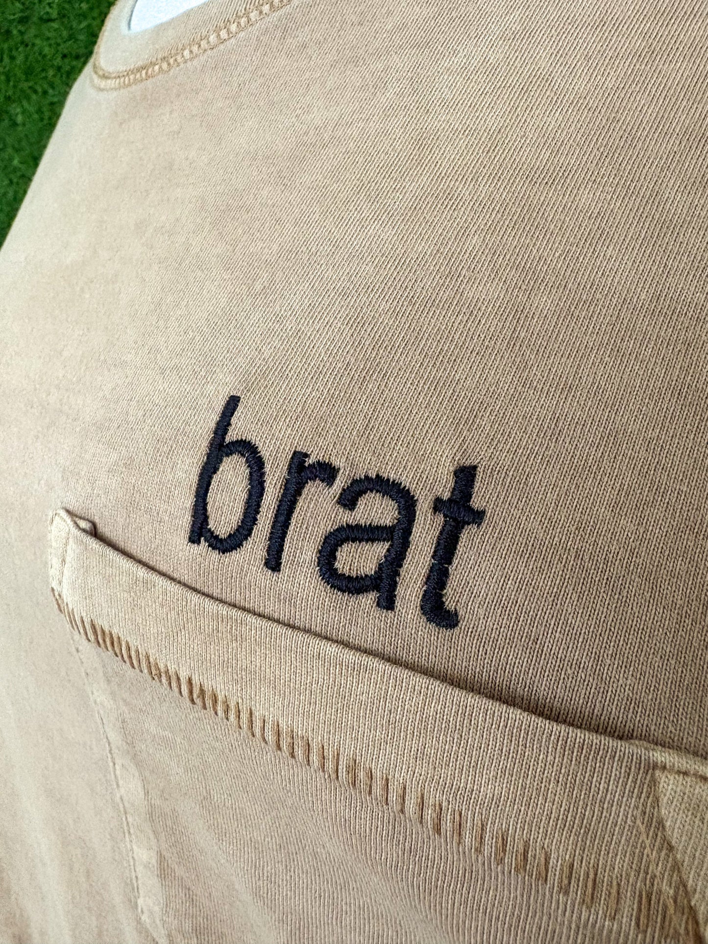 Brat Brown Pocket Longsleeve S