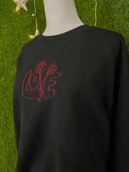 Love Black Crewneck S