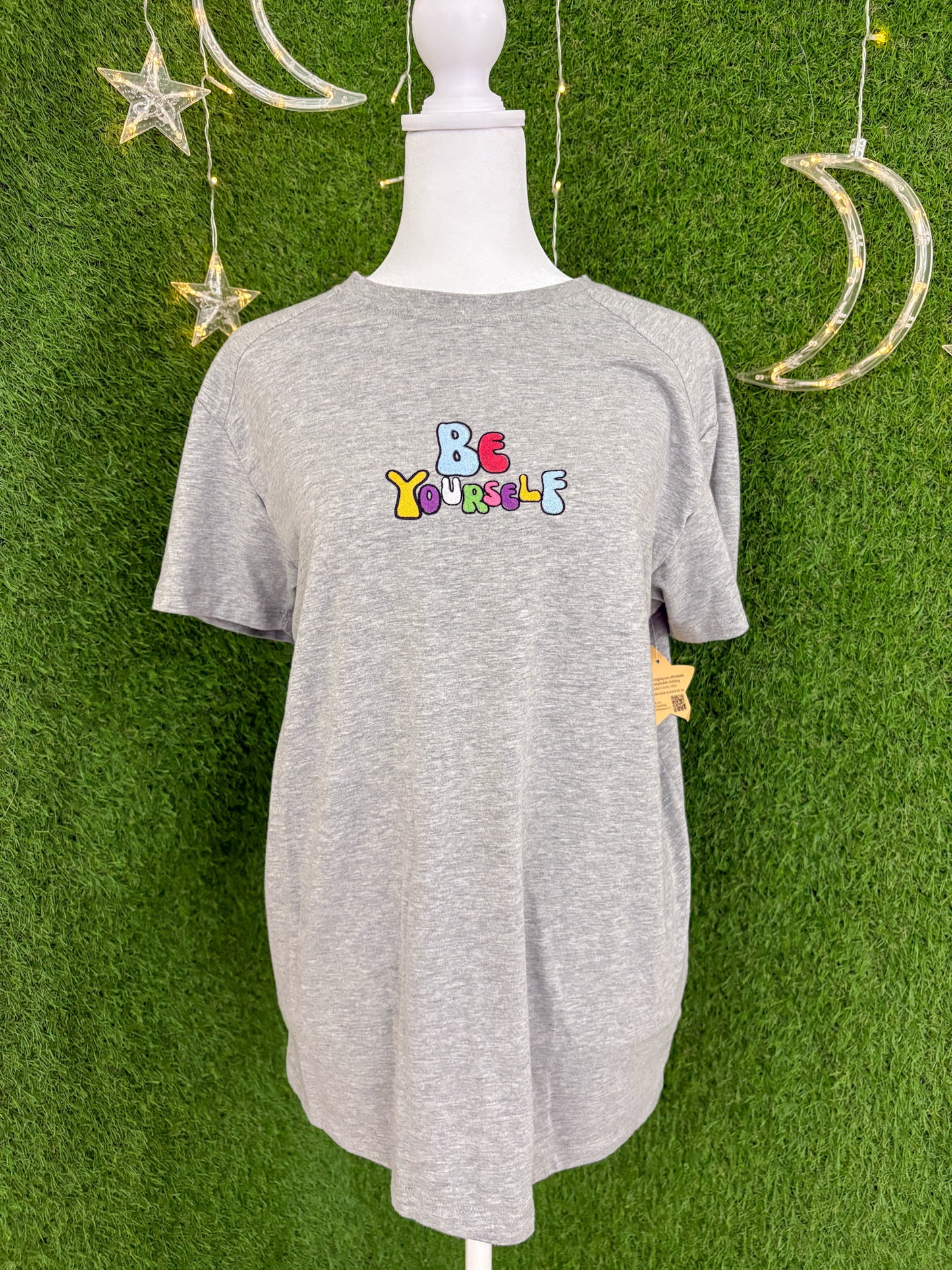 Be Yourself Grey T-Shirt M