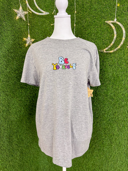 Be Yourself Grey T-Shirt M