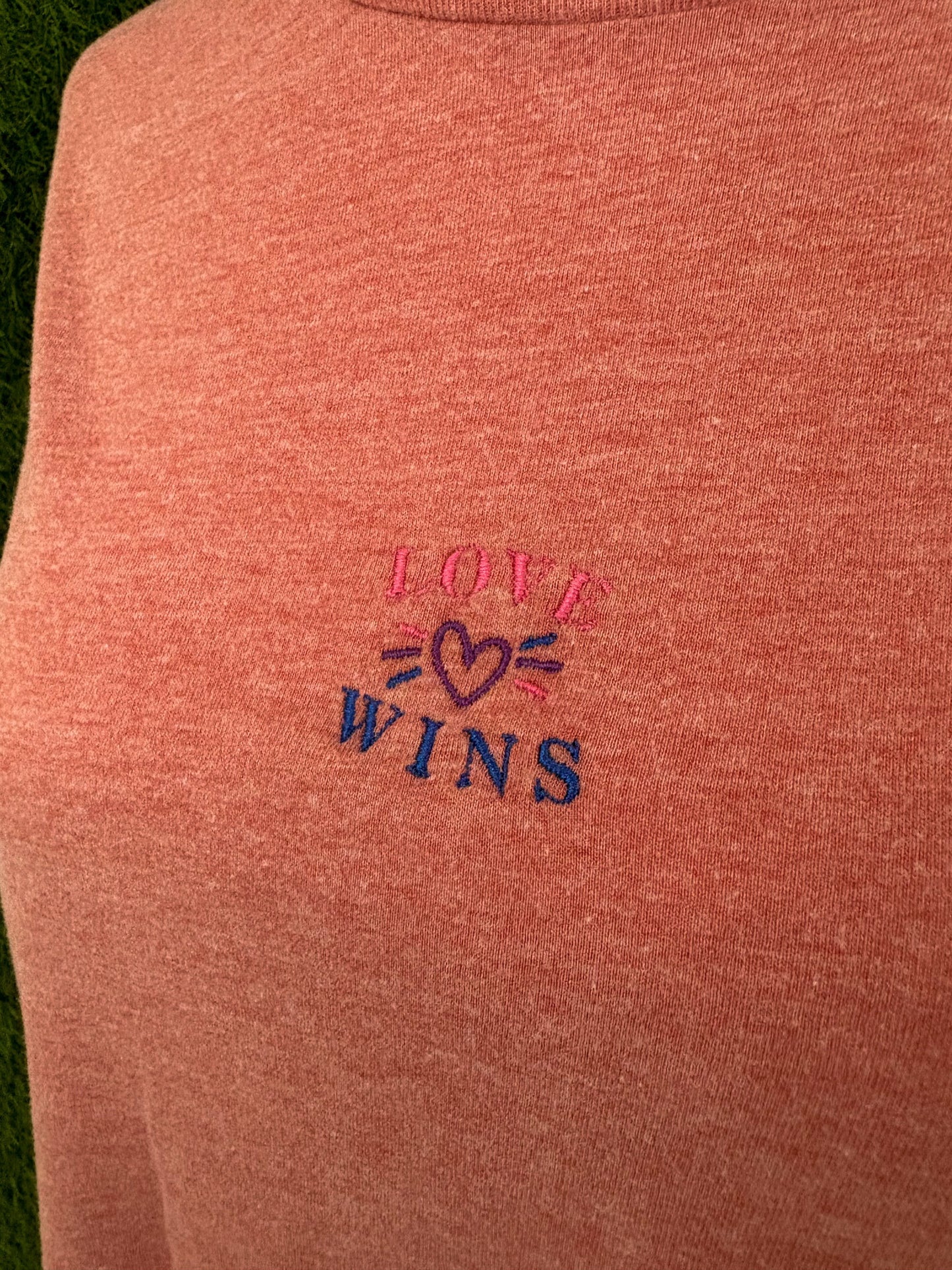 Love Wins Salmon T-Shirt M