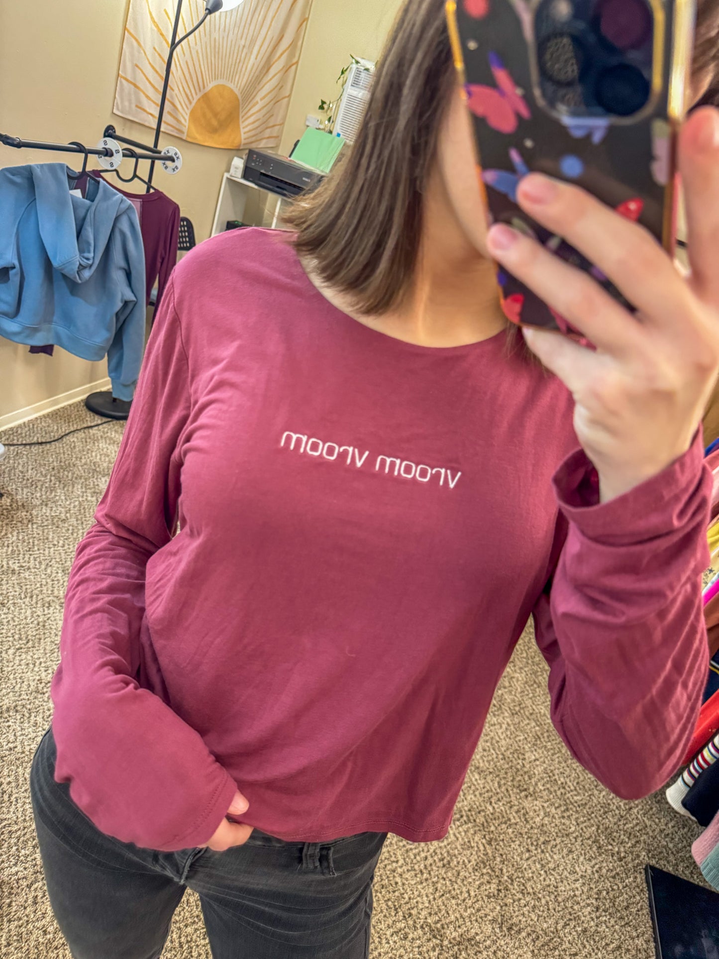 Vroom Vroom Cropped Long Sleeve XL