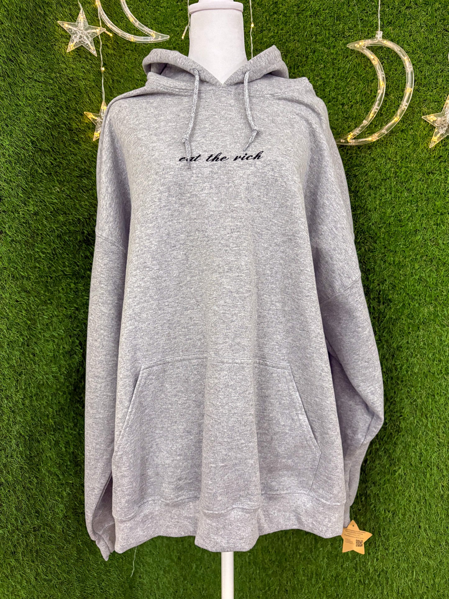 Eat the Rich Grey Hoodie 2XL
