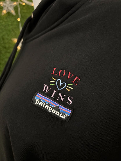 Love Wins Black Hoodie 2XL