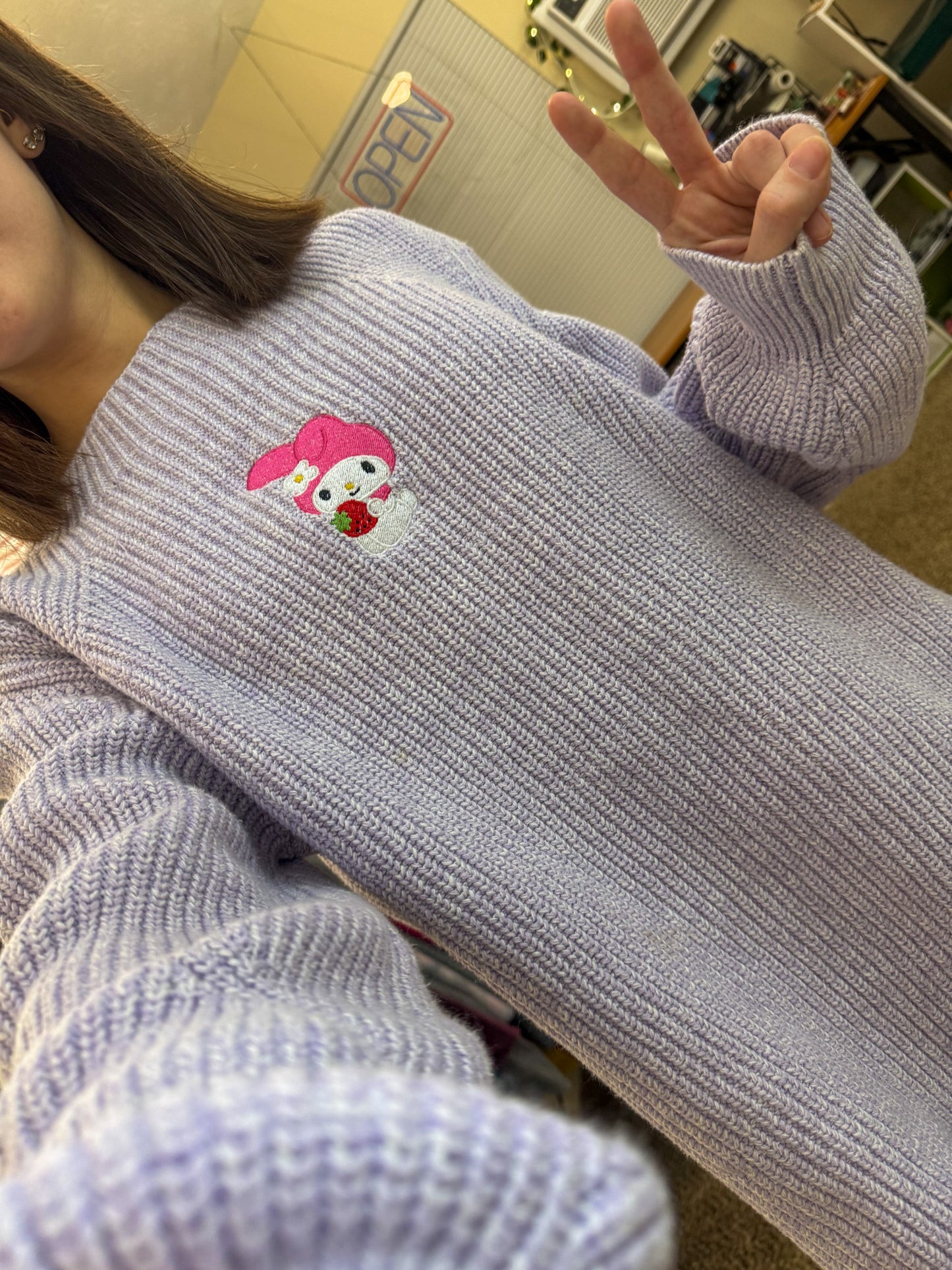 My Melody Lavender Sweater XL