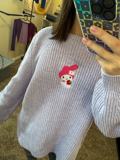 My Melody Lavender Sweater XL