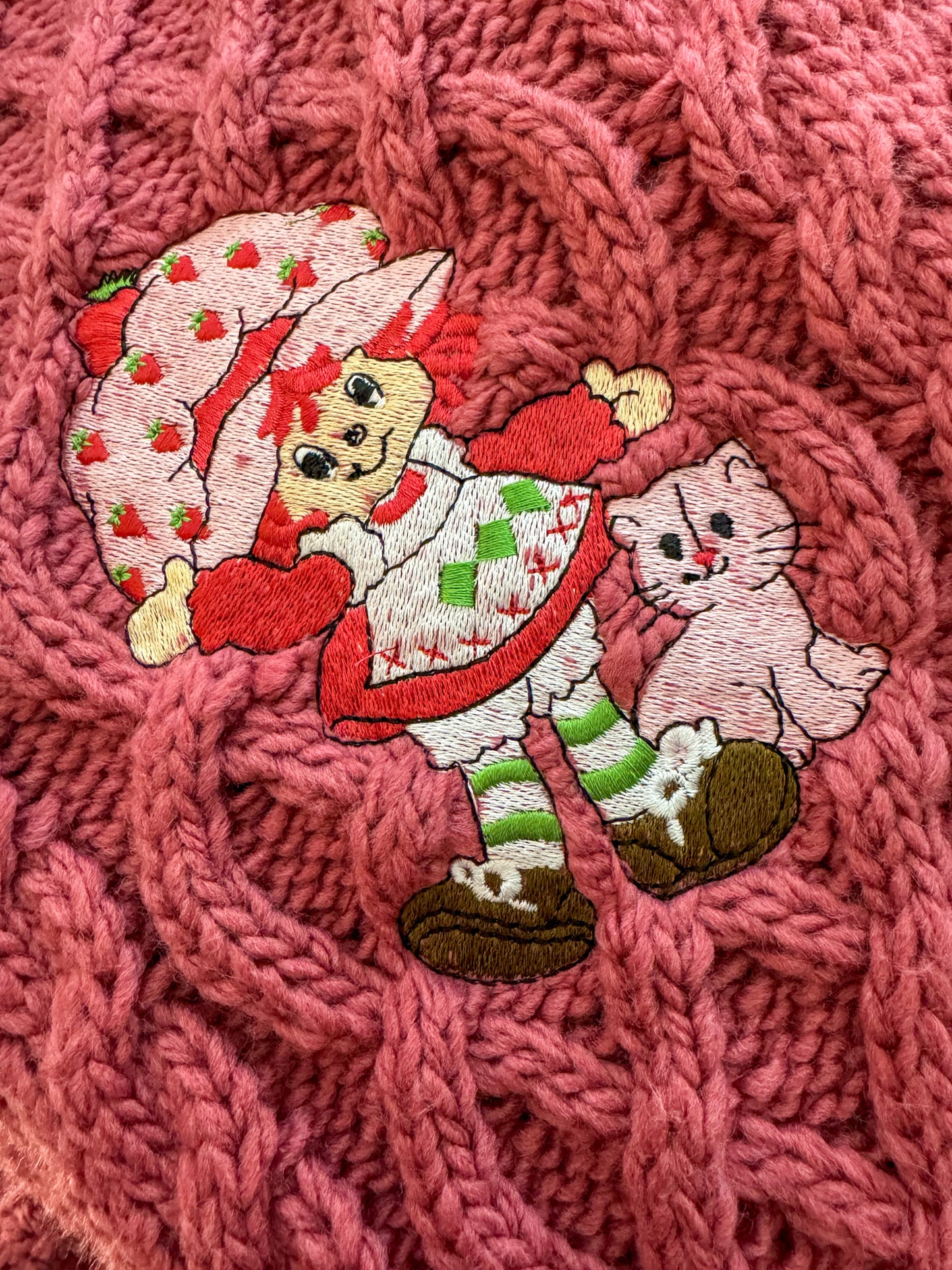 Strawberry Shortcake Pink Sweater 3XL