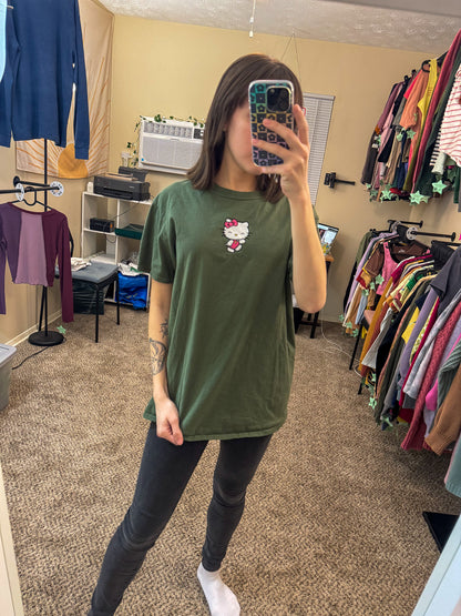 Hello Kitty Green T-Shirt L