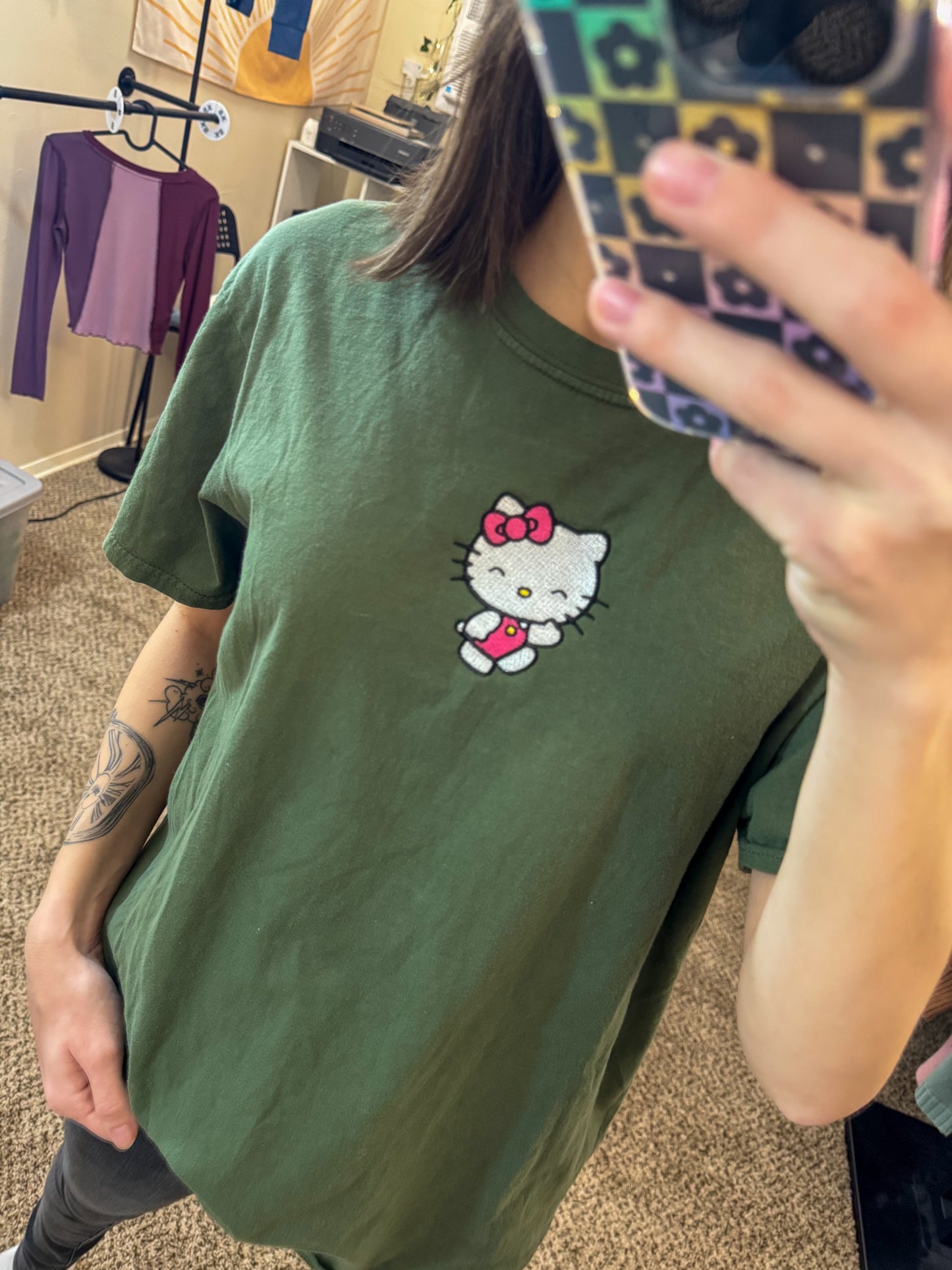 Hello Kitty Green T-Shirt L