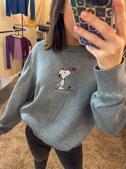 Snoopy Grey Sweater 2XL