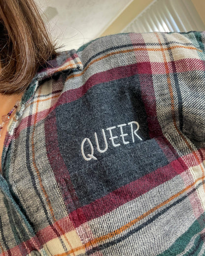 Queer Cropped Flannel L